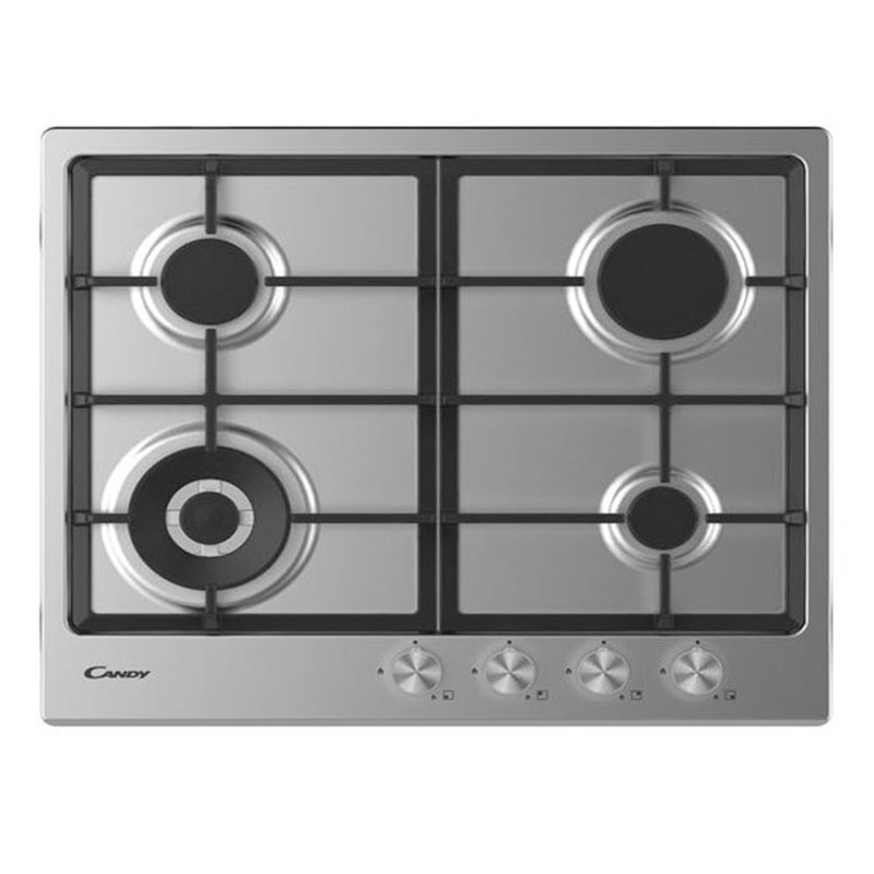 PLAQUE DE CUISSON CANDY 4 FEUX 60CM INOX (CHG6BF4WPX)