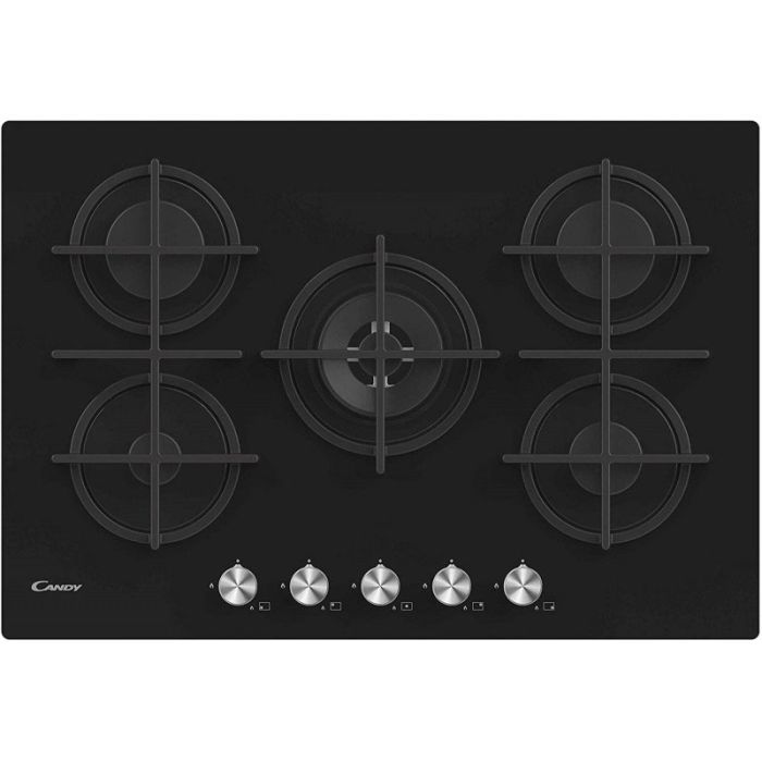 PLAQUE DE CUISSON CANDY CVG74WPB 5 FEUX 75 CM - NOIR