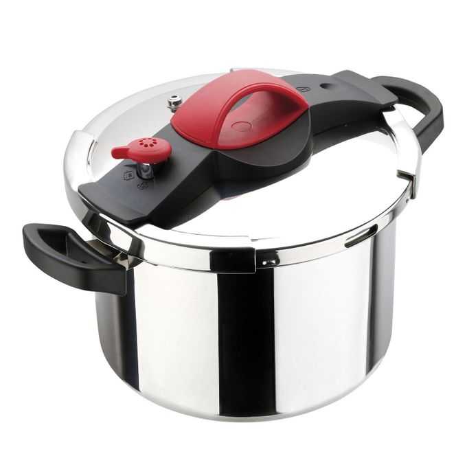 Cocotte Sitram Sitrapro 8 Litres - Inox et Rouge