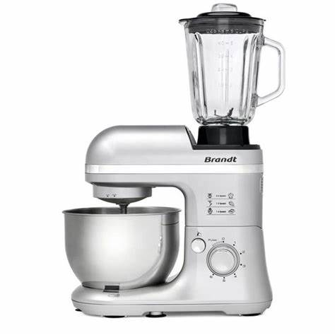 ROBOT PÂTISSIER MULTIFONCTION BRANDT KM650BS 650W - GRIS