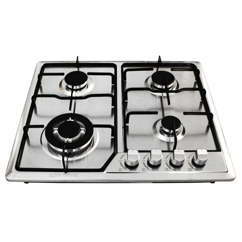 PLAQUE DE CUISSON PREMIUM 4 FEUX 60 CM FONTE AVEC SÉCURITÉ INOX (AP641.BX01)