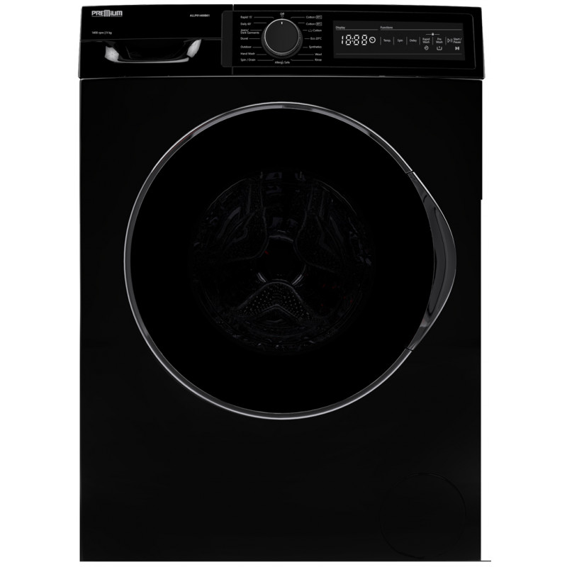 LAVE LINGE FRONTALE PREMIUM  9 KG / 1400rpm / NOIR