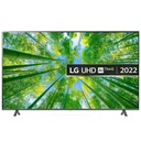 TV LG 75'' SMART SÉRIE UQ8000 UHD 4K AI THINQ + RÉCEPTEUR INTÉGRÉ