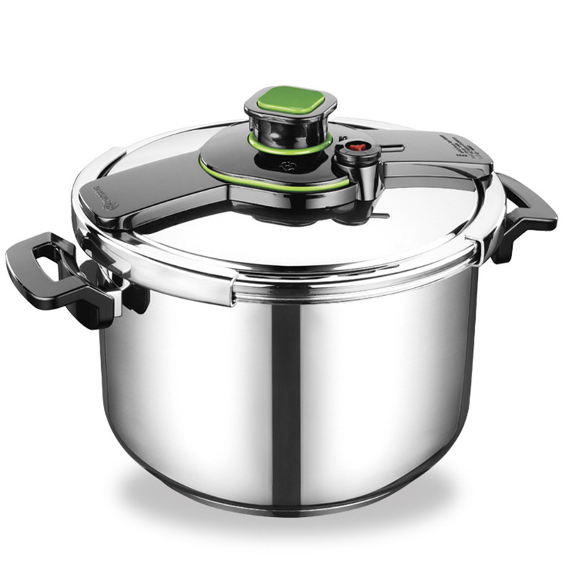 Cocotte KORKMAZ Tessa Pressure Cooker - 7 Litres - Inox/Noir