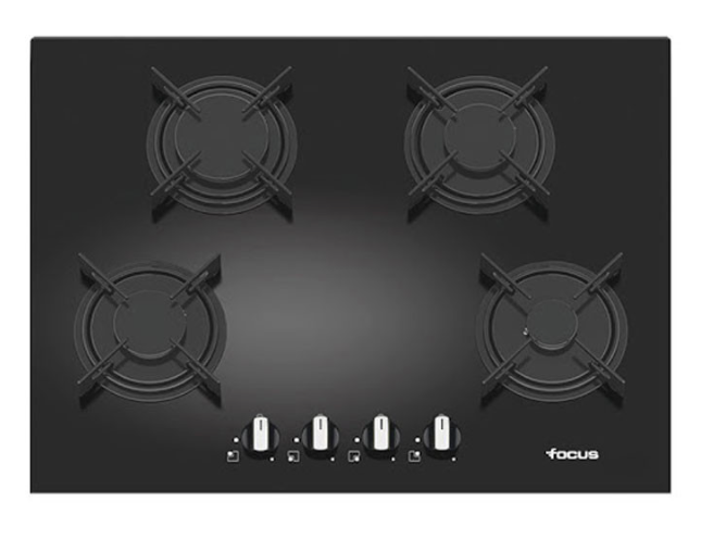 PLAQUE DE CUISSON FOCUS F410B 4 FEUX 70 CM - NOIR