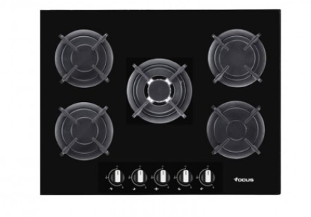 Plaque de Cuisson FOCUS 5 Feux - Noir (F.4109B)