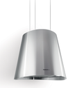 Hotte Centrale Lustre FOCUS LAGO 50 CM - Inox