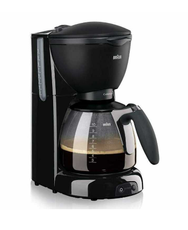 Cafetière BRAUN Pure Aroma Deluxe 1100 Watt - 10 Tasses - Noir (KF560/1)