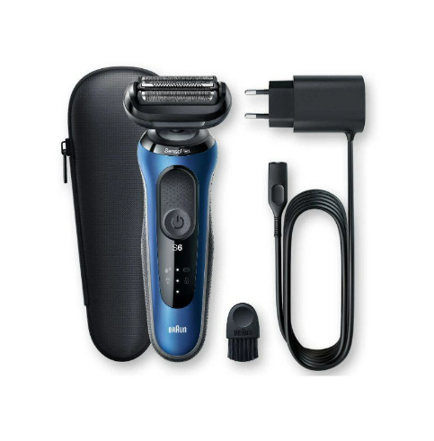 Rasoir électrique BRAUN SensoFlex Wet&Dry - Noir & Bleu (60-B1000s)