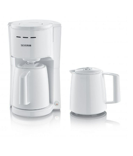 Cafetière Isotherme SEVERIN 1000 Watt - 8 Tasses - Blanc (KA9256)