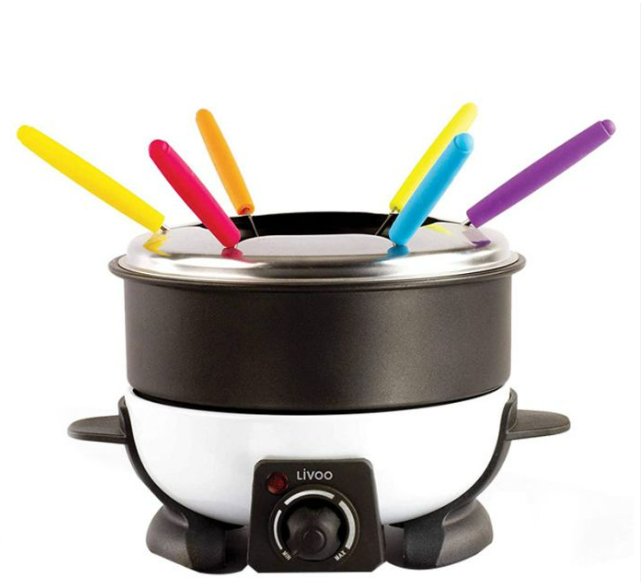 APPAREIL A FONDUE ÉLECTRIQUE LIVOO DOC106 500W - NOIR&BLANC