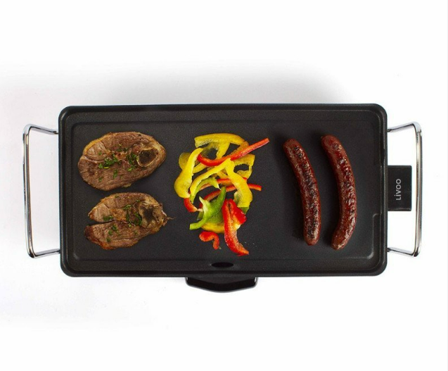 PLANCHA GRILL ÉLECTRIQUE LIVOO 2000W - NOIR