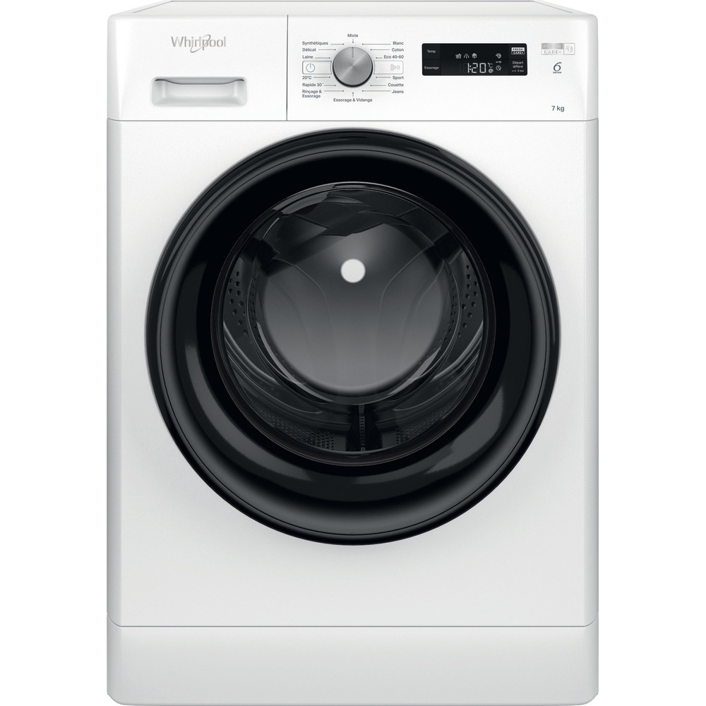 MACHINE À LAVER HUBLOT POSABLE WHIRLPOOL FFWS 7235 WB NA / 7 KG / BLANC