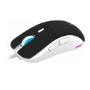 SOURIS FILAIRE GAMER AQIRYS TGA WIRED RGB - BLANC&NOIR