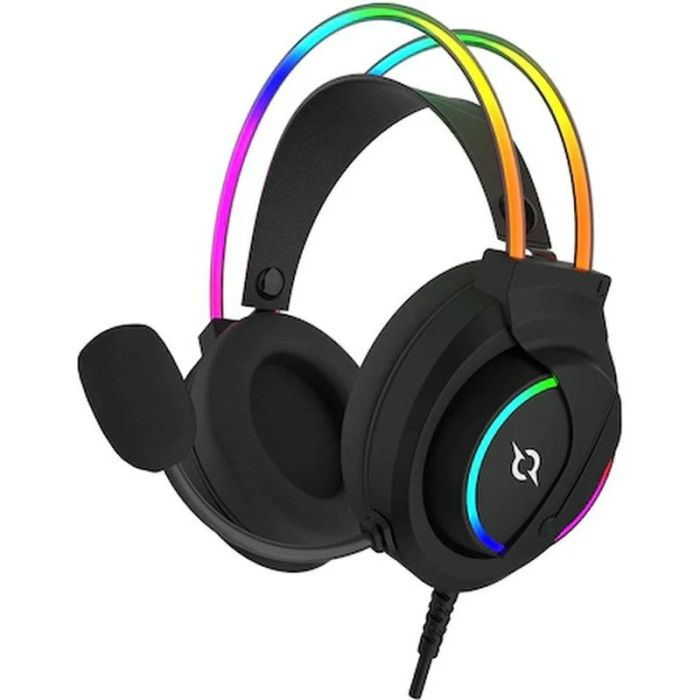 MICRO CASQUE FILAIRE GAMER AQIRYS CYGNUS RGB - NOIR