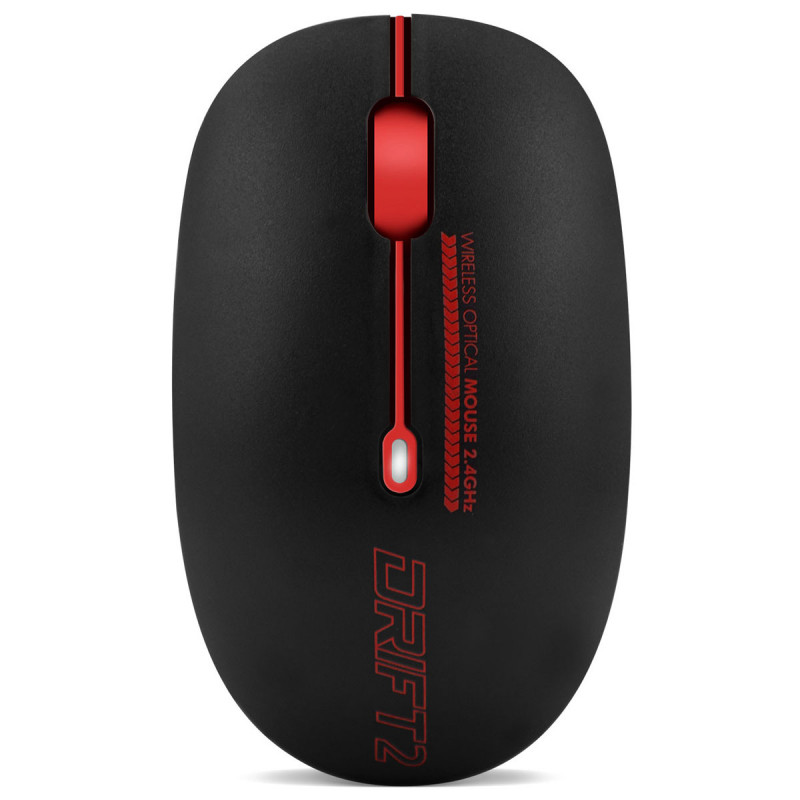 SOURIS SANS FIL ADVANCE DRIFT 2 / NOIR ET ROUGE