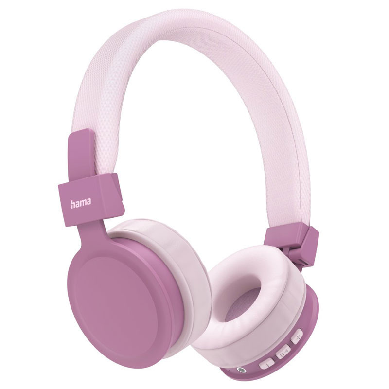 CASQUE SANS FIL HAMA PLIABLE '' FREEDOM LIT'' AVEC MICRO 184088 - ROSE