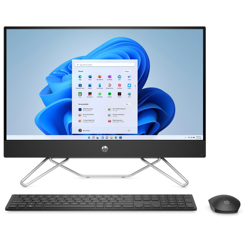 PC DE BUREAU ALL IN ONE HP 27-CB1001NK I5 12È GÉN 8GO 1TO + 256GO SSD - NOIR