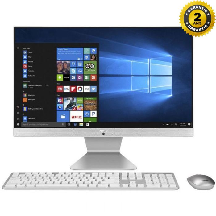 PC DE BUREAU ALL IN ONE ASUS VIVO AIO V222 I5 10È GÉN 8GO 512GO SSD - BLANC