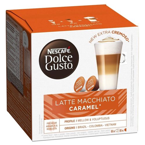 BOITE DE 16 CAPSULES ORIGINAL NESCAFÉ DOLCE GUSTO LATTE MACCHIATO CARAMEL