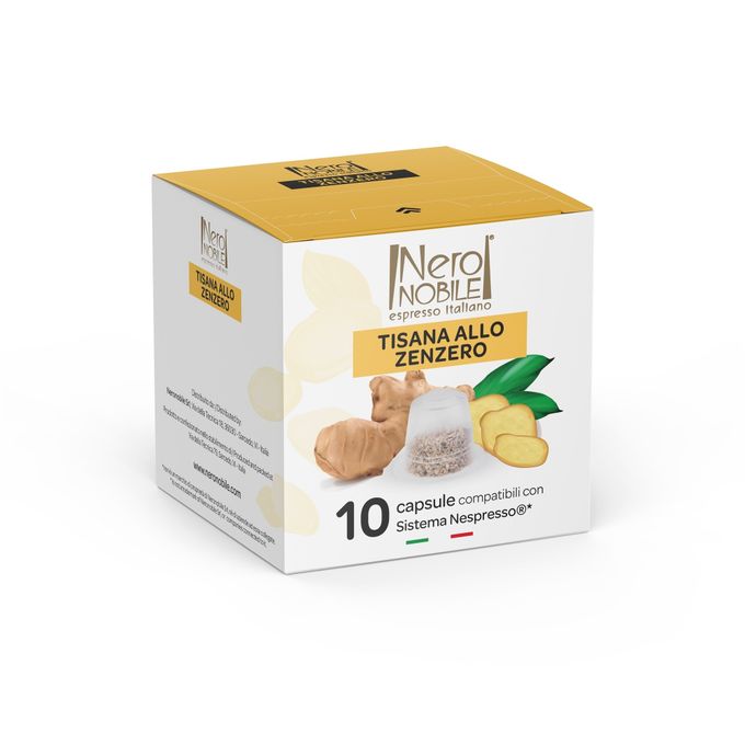 BOITE DE 10 CAPSULES TISANE NERO NOBILE GINGEMBRE