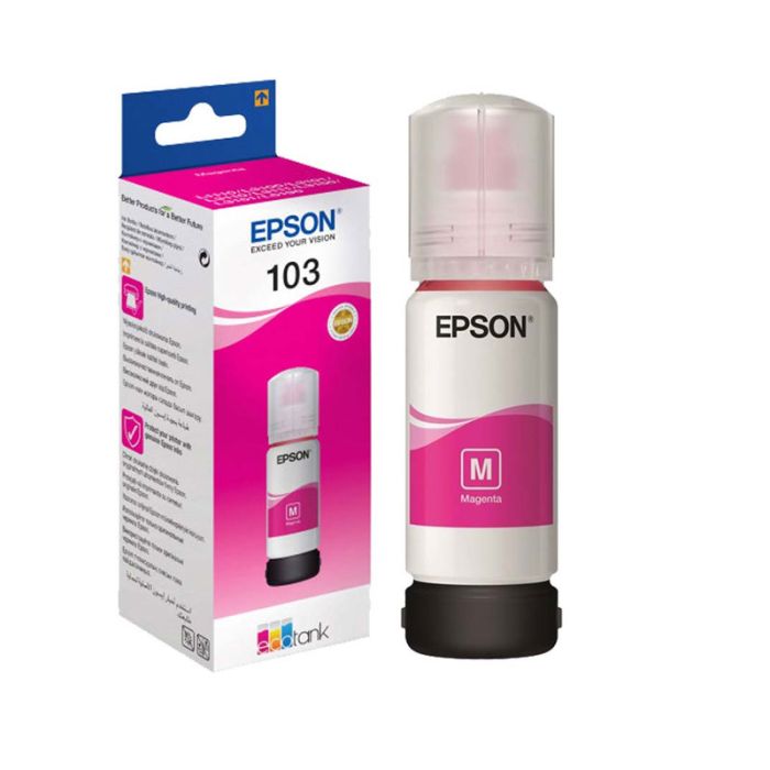 BOUTEILLE D'ENCRE ORIGINAL EPSON ECOTANK 103 - MAGENTA