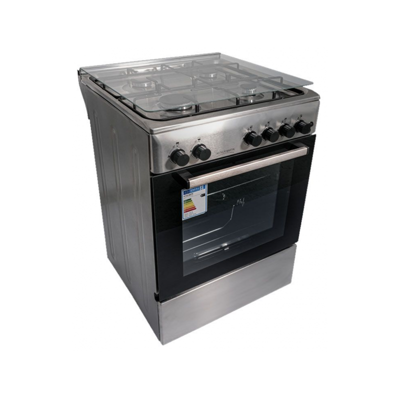 CUISINIÈRE À GAZ ARTHUR MARTIN AMG60IX 60CM 4 FEUX - INOX