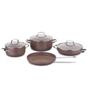 Set de 7 Pièces KORKMAZ Céramique - Browni