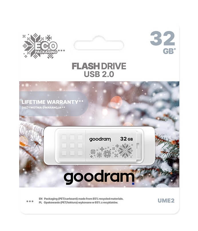 CLE USB GOODRAM UME2 32Go 2.0 -White Winter