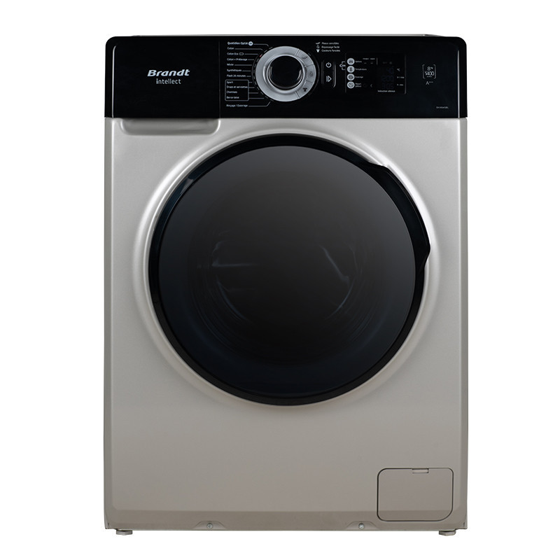 LAVE LINGE FRONTALE BRANDT BAM84SBL 8KG / SILVER / ÉDITION NOIR