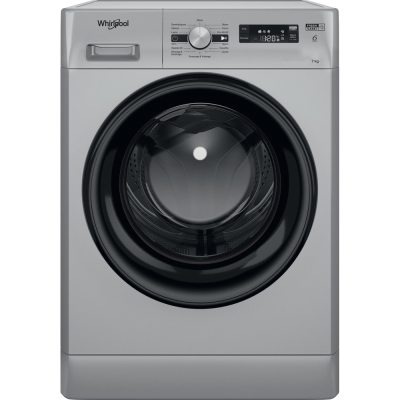 MACHINE À LAVER HUBLOT POSABLE WHIRLPOOL FFWS 7235 SB NA / 7 KG / SILVER