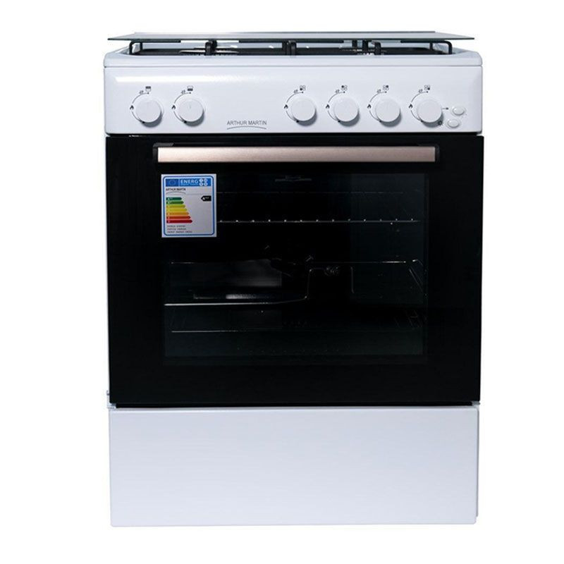 CUISINIÈRE A GAZ ARTHUR MARTIN AMG60BL / 4 FEUX / BLANC