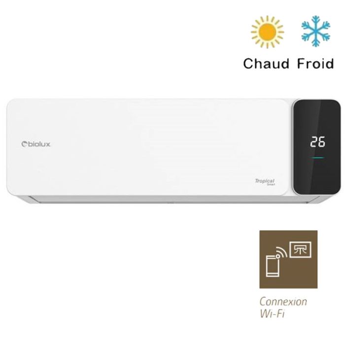 CLIMATISEUR BIOLUX 12000BTU CHAUD/FROID TROPICAL SMART