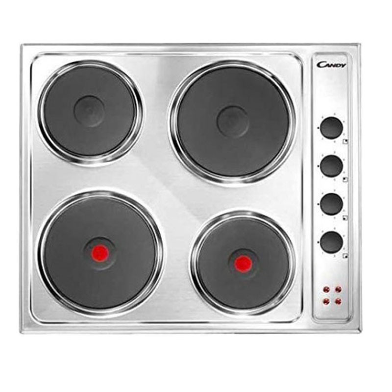 PLAQUE DE CUISSON CANDY 4 FEUX ELECTRIQUE INOX CLE64X