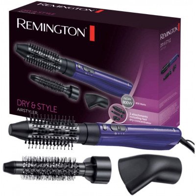 Brosse Soufflante Dry & Style Remington AS800 Violet & Noir