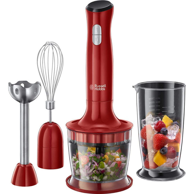 MIXEUR 3EN1 RUSSELL HOBBS 500W ROUGE (24700-56)