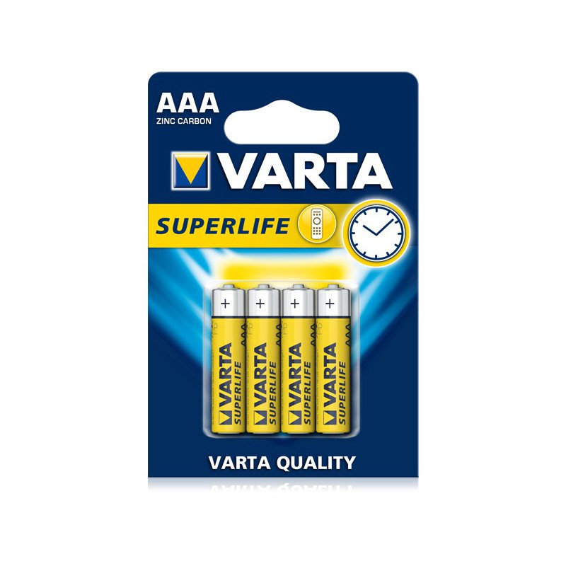 4X PILES AAA VARTA SUPERLIFE R03 BP4