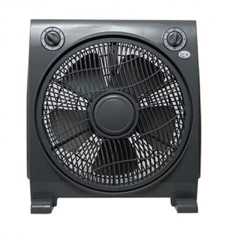 VENTILATEUR CARRE MAJI AVEC TEMPORISATEUR GRIS