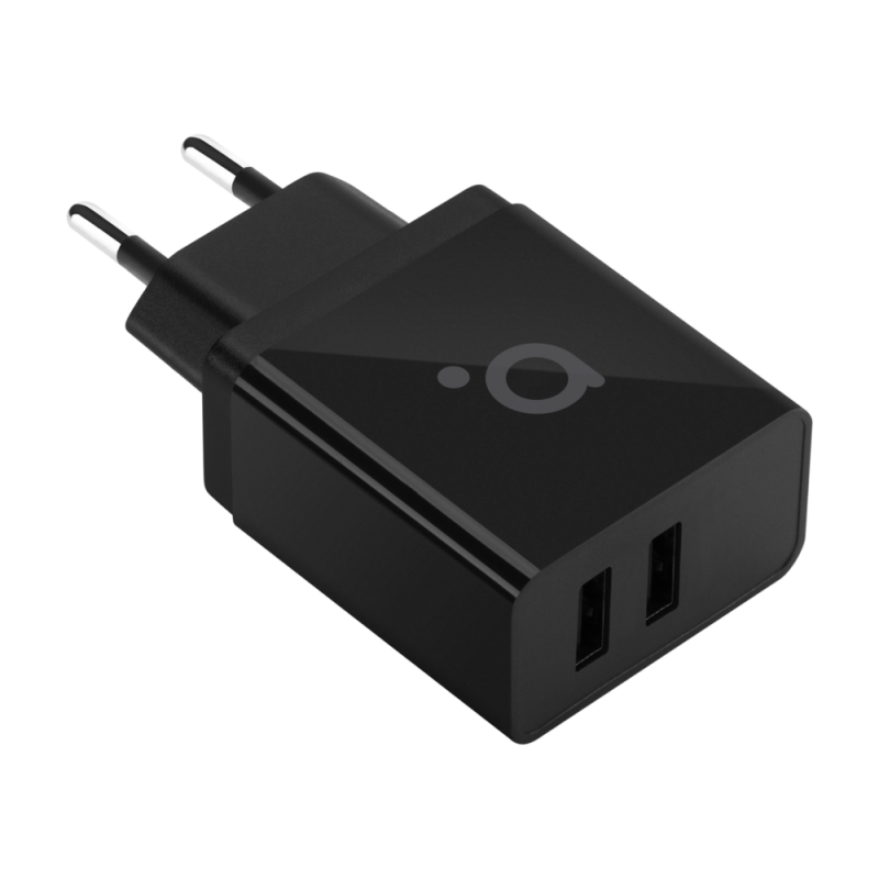 CHARGEUR MURAL ACME 2XUSB TYPE-A NOIR