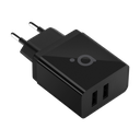 CHARGEUR MURAL ACME 2XUSB TYPE-A NOIR