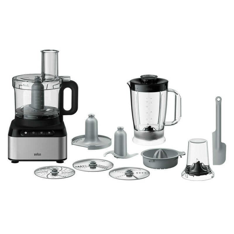 Robot multifonction Braun 800W 2,1L BLENDER,MOULIN ET PRESSE AGRUME NOIR