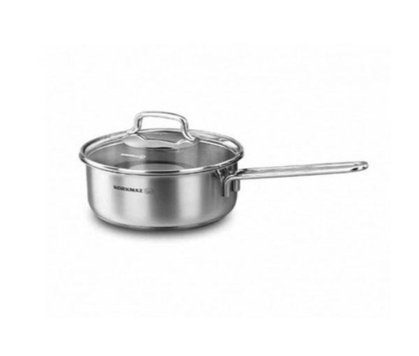 Casserole KORKMAZ Perla avec Couvercle - 16x8 cm 1,6 Litres - Inox