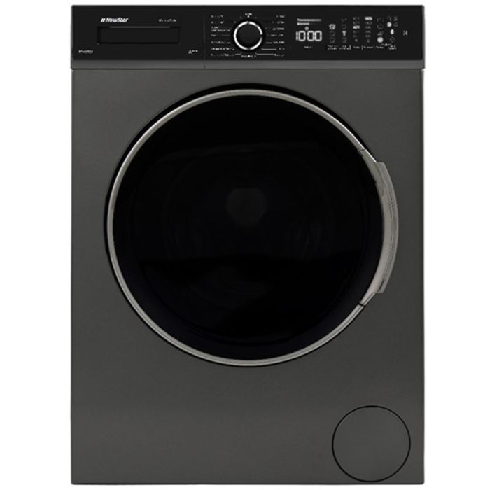 LAVE LINGE FRONTAL INVERTER NEWSTAR MFA1012CT3DX 10KG - DARK INOX