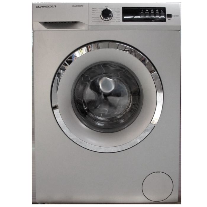 Lave linge Frontal SCHNEIDER SCLL810EXPS 8Kg Silver + Gel Machine JUDY 2.6L