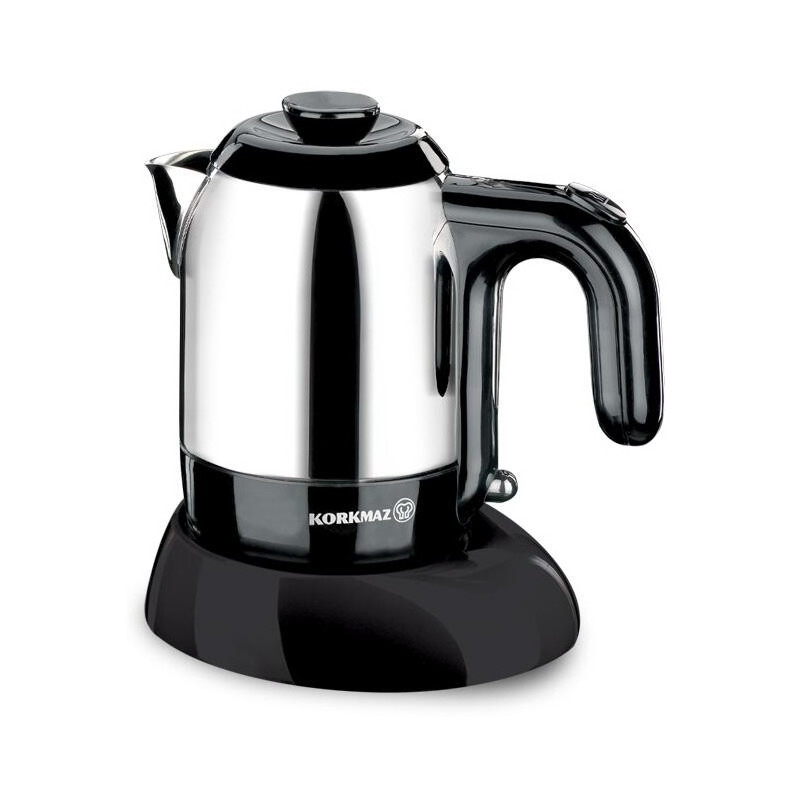 Cafetière électrique 400W Mia KORKMAZ  Inox-Noir