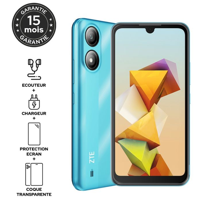 Smartphone ZTE A33s 2Go 32Go - Bleu