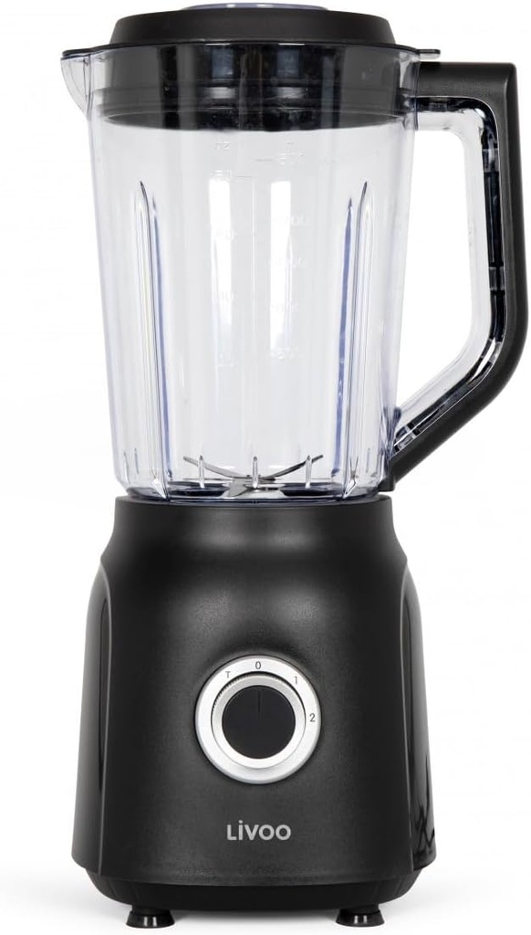 Blender Livoo –  1,5L DOP242N – 600W, 2 vitesses -Noir