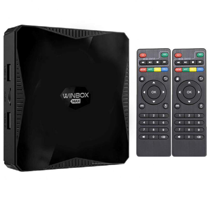 Box Android TV Winbox 6K 2Go 16Go + 2 Commande Noir