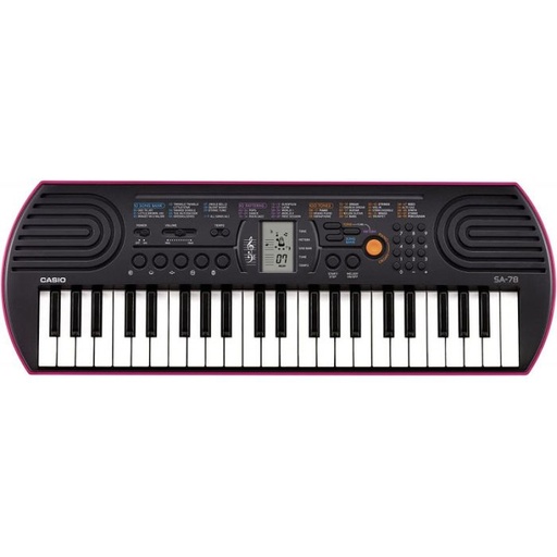 [
 SA-78AH2] MINI CLAVIER ELECTONIC MUSICAL CASIO - NOIR&VIOLET