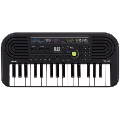 [SA-47AH2] MINI CLAVIER ÉLECTRONIQUE MUSICAL CASIO 32 TOUCHES - GRIS